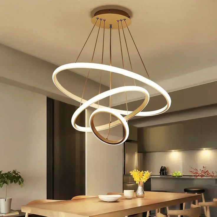 Led Chandelier For Dining Lamps Modern Luxury Design